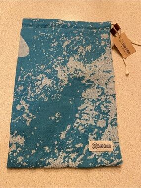 Sand Cloud Mystery Pouch ONLY X-Large Towel Bag Beach Blue & White NWT